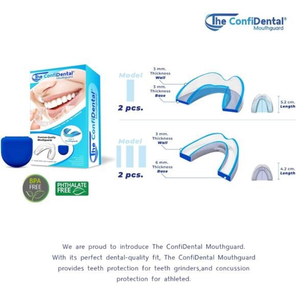 Pack of 4 Moldable Mouth Guard for Teeth Grinding Clenching Bruxism, Sport - Picture 6 of 8